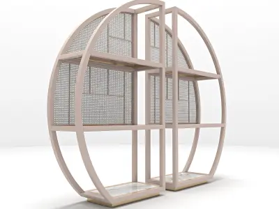 Modern Bookshelf 3D model