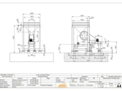 Jaw Crusher Plant Free 3D model