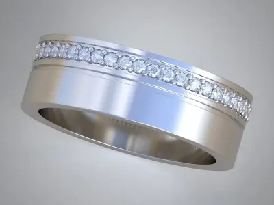 Diamond ring 0406 3D printable model 12 Free 3D print model