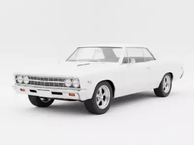 1967 Chevrolet Chevelle SS Low-poly 3D model