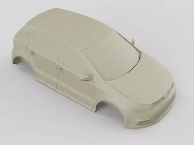 vw polo auto garage tuning  3D model