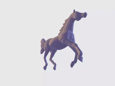 Arabian Horse Galloping Pose I Ready for 3d Print model 3D print model