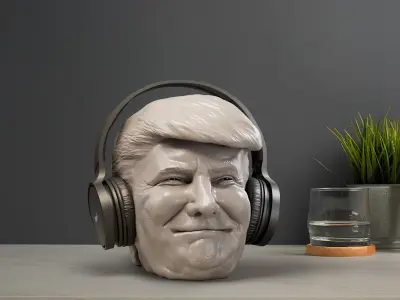 Donald Trump Headphone Stand  3D print model