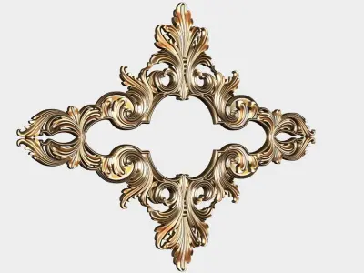 Carved decor for cnc 63 3D model