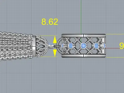 Brush ring - Yana jewelry 3D print model