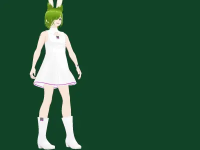 Tora anime girl vrchat Low-poly 3D model