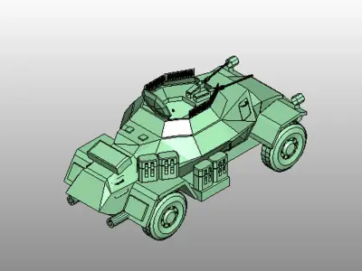 Armoured Car - Leichter Panzerspahwagen 3D model