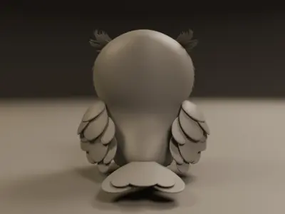 decorative owl 3D print model