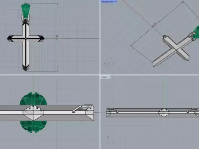cross 3D print model 7
