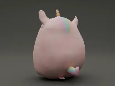Baby toy Low-poly 3D model
