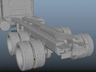 Kenworth T880  Low-poly 3D model