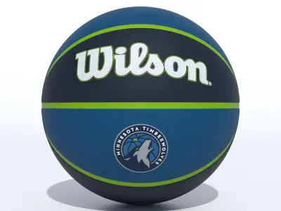 Wilson Minnesota Timberwolves Basketball 3D model