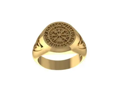 Viking men ring stl 3D model