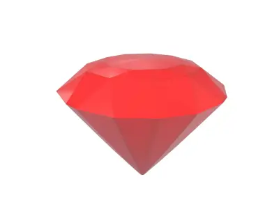 Diamond Icon v1 003 Low-poly 3D model