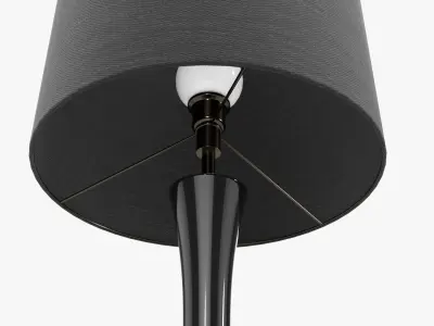 Table lamp with lampshade 03 3D model