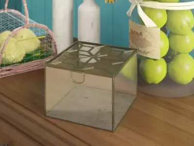 Buxton Glass Decorative Box Free 3D model