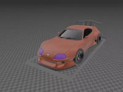 Toyota Supra MK4 1994 Modified Custom print model 3D print model