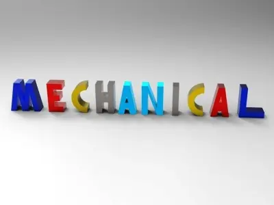 MECHANICAL stack of books Free 3D model