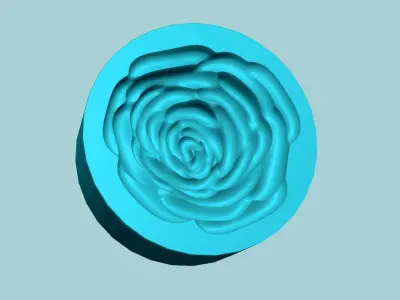 Flower Fill Rose Mold - Artificial EVA Molding 3D print model