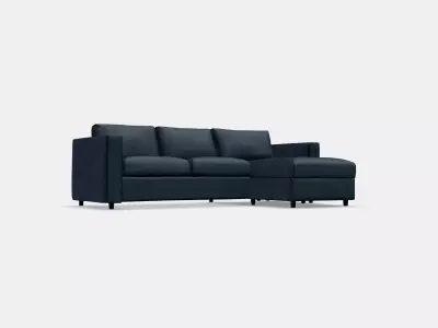 VIMLE 3-seat sofa with chaise longue 3 Low-poly 3D model