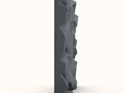 Dense Shale Partition Asset 3D model
