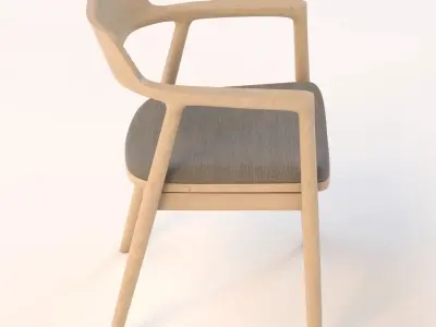 Hiroshima Lounge Chair 3D model