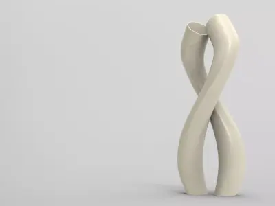 Hug Vase Low-poly 3D model