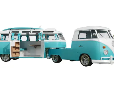 Volkswagen T1 Camper 3D model