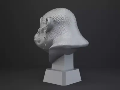 Ape Bust - Animal Figurine 3D print model purchase
