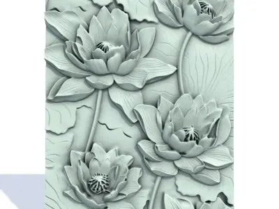 Flowers Poster 3D model