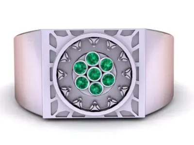  Oriental Design Ring  PANDANT 3D PRINTABLE MODAL  3D print model