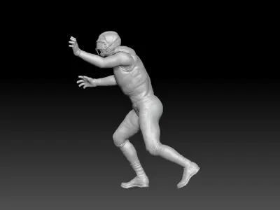 nfl runner tackle 3D print model