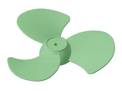 Plastic Fan Blade Toy 3D model