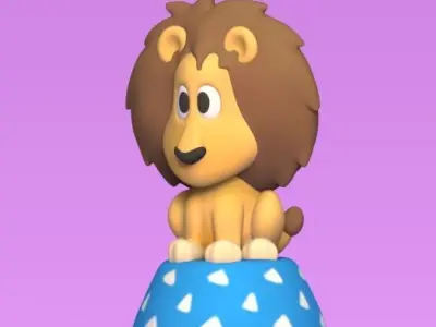Lion Circus 3D print model