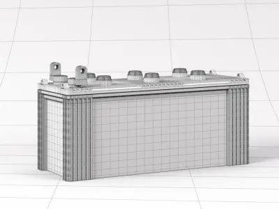 Battery 3D Model car 3D model