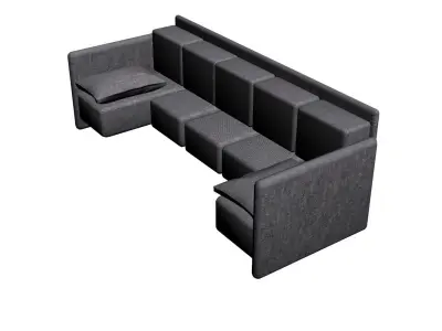 Grey Sofa 3D model