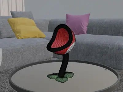 Piranha Plant Cookie Holder  Low-poly 3D model