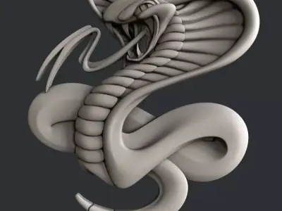 3d STL models for CNC cobra 3D model