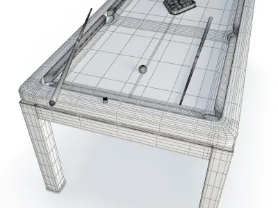 American Pool Table 3D model