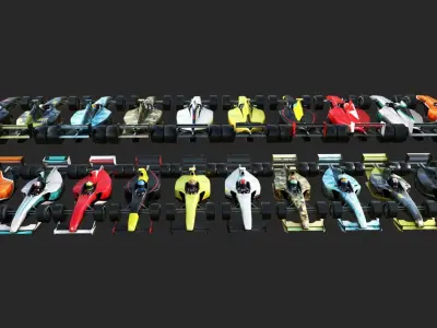 Racing Sport Car Low-poly 3D model