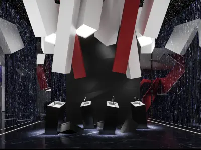 lobby interior 3D model