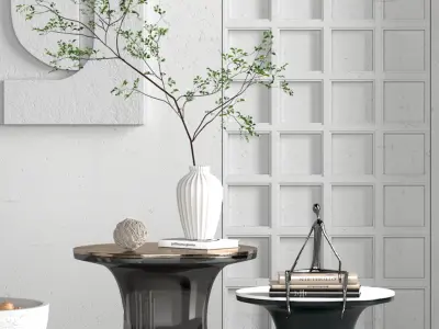 Modern edge and corner tables 3D model