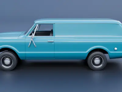 Chevrolet Panel Truck 1970 3D print model