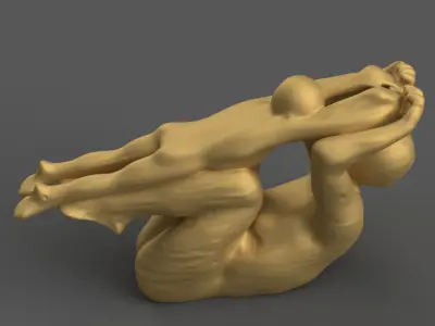 mom play with kid Mothers Day Hug STL File for Decoration 3D print model