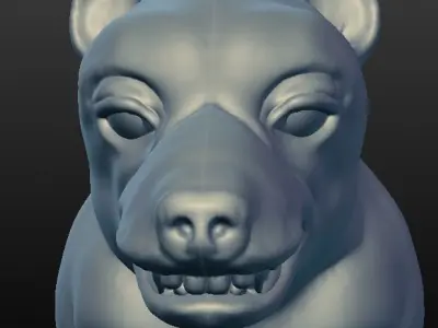 grizzly bear 3D model