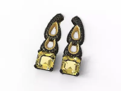 Earring De GRISOGONO 3D print model