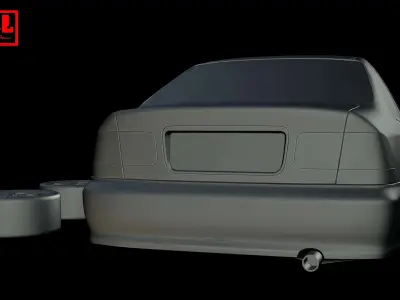 Honda Civic 6th Gen EM1 Si Coupe 1999-2000 3D print model