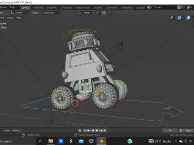 MONSTER CAR WITH RIG 3D model
