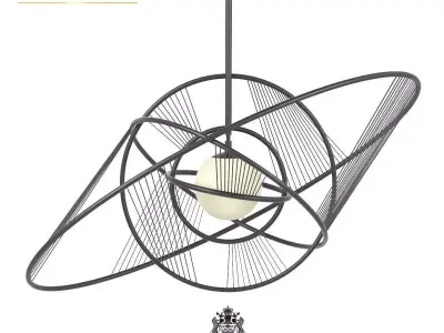 Chandelier Jean Louis Deniot Helios Designed 3D model