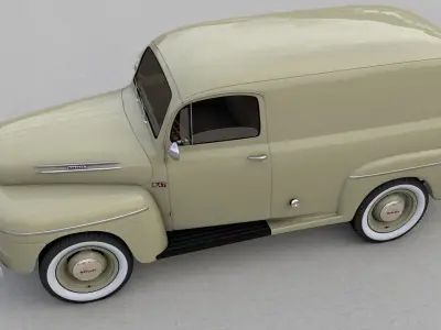 M47 SERIES PANEL VAN 1949 3D model